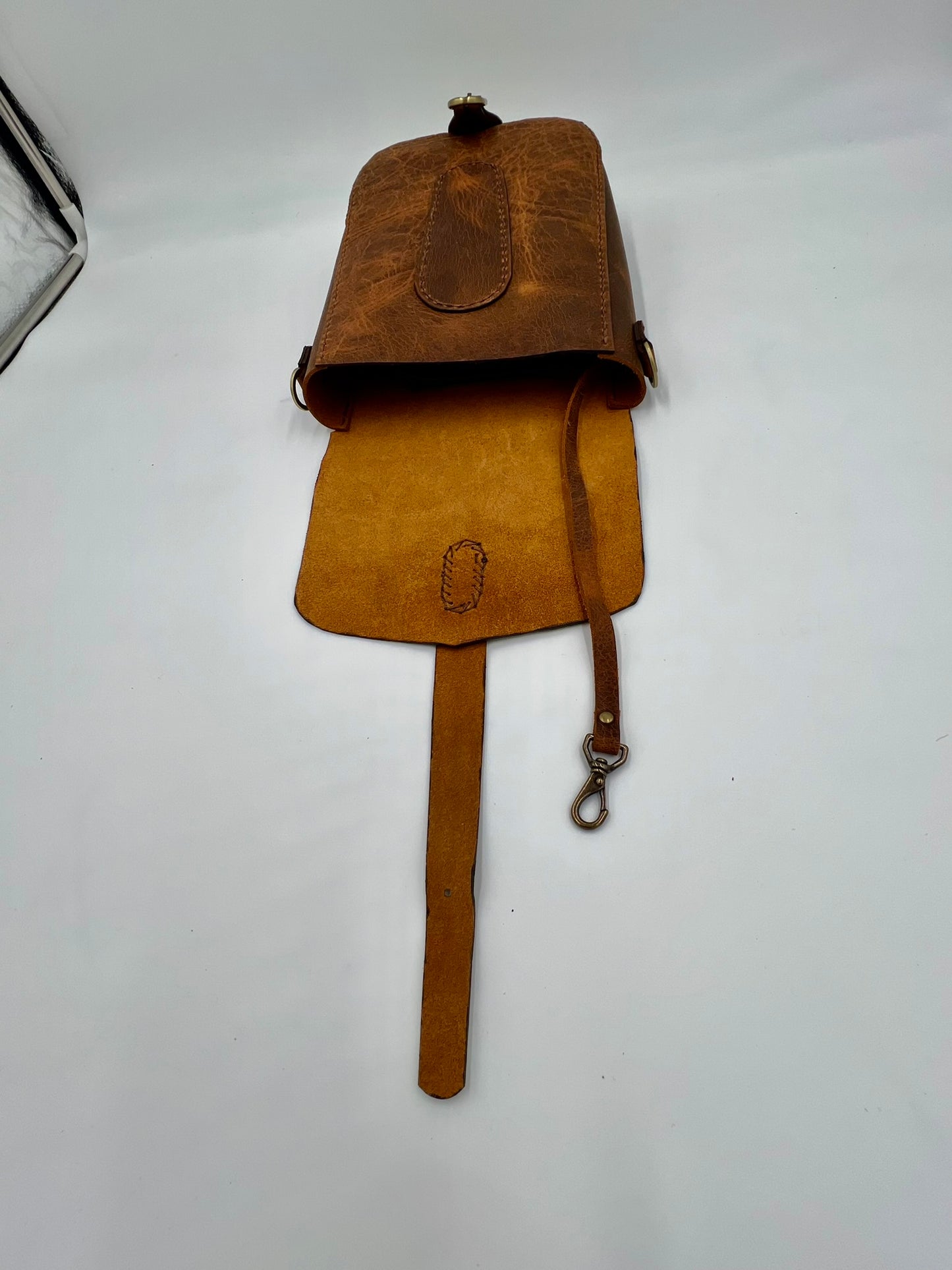 Crossbody satchel with 3 leather choices