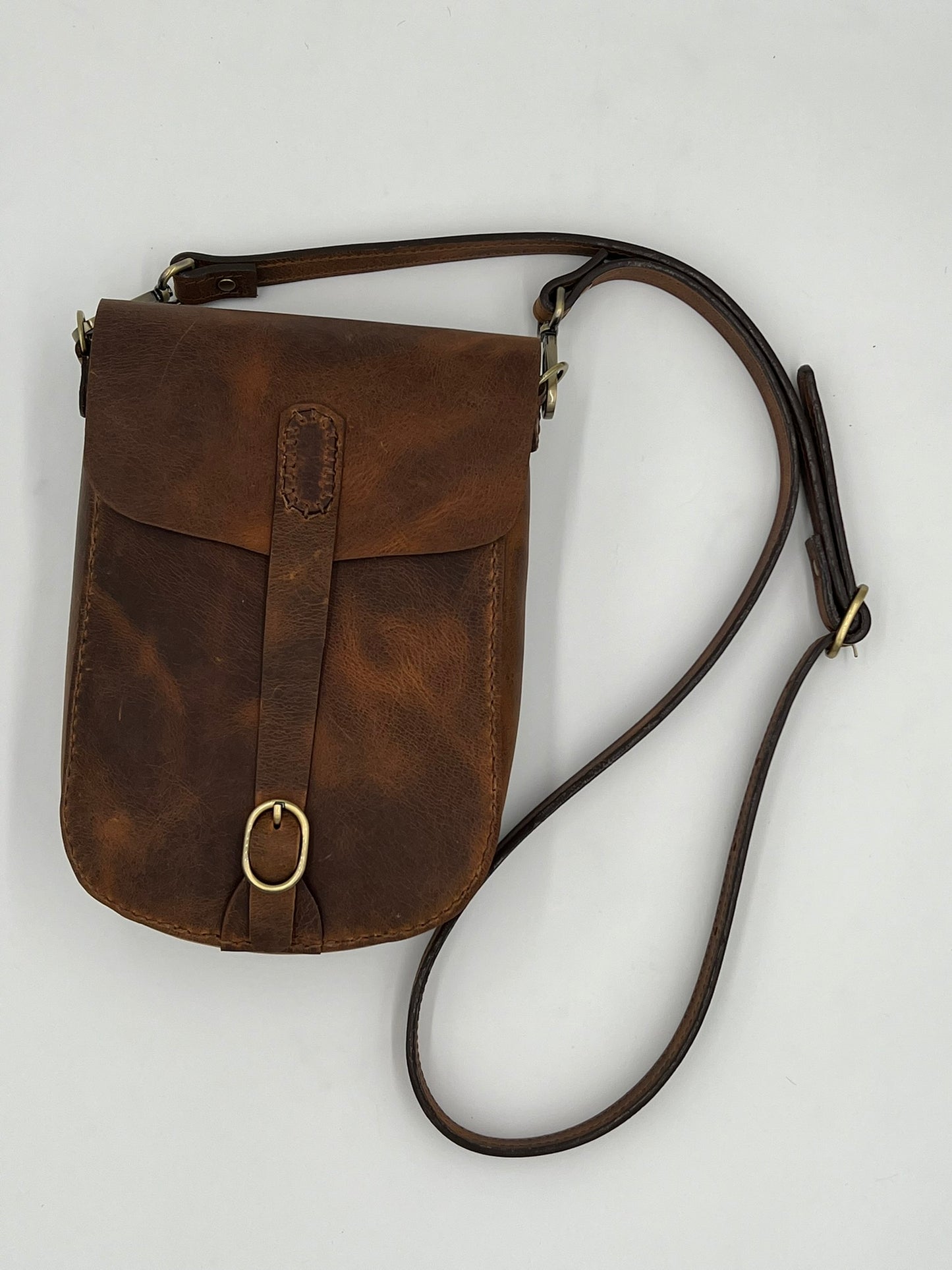 Crossbody satchel with 3 leather choices