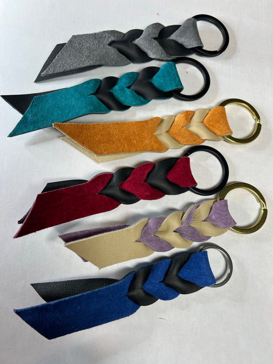 Suede key chain